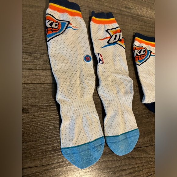 2 PAIR- STANCE Dress Socks- OKC Thunder NBA, Size L - Picture 3 of 4